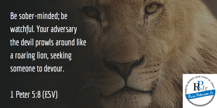 1 Peter 5:8 Lion is seeking someone to devour