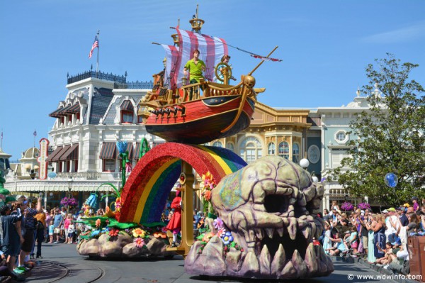 Peter Pan float in parade