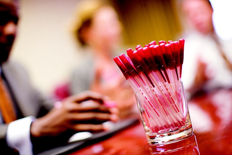 High-stakes meeting picture